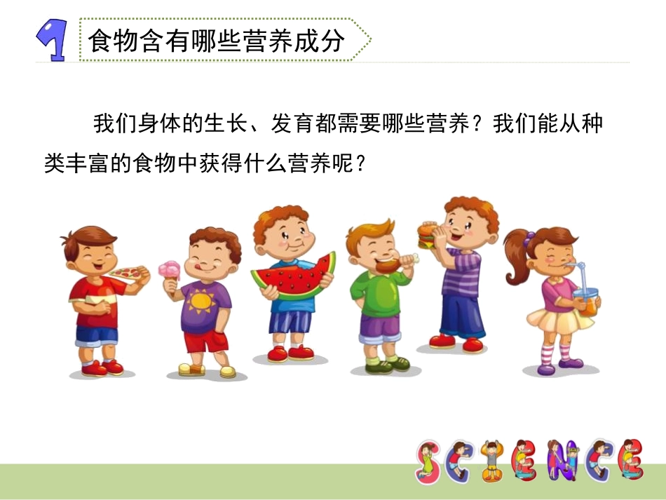 《食物中的营养》食物PPT课件[教科版四年级科学下册]_第3页