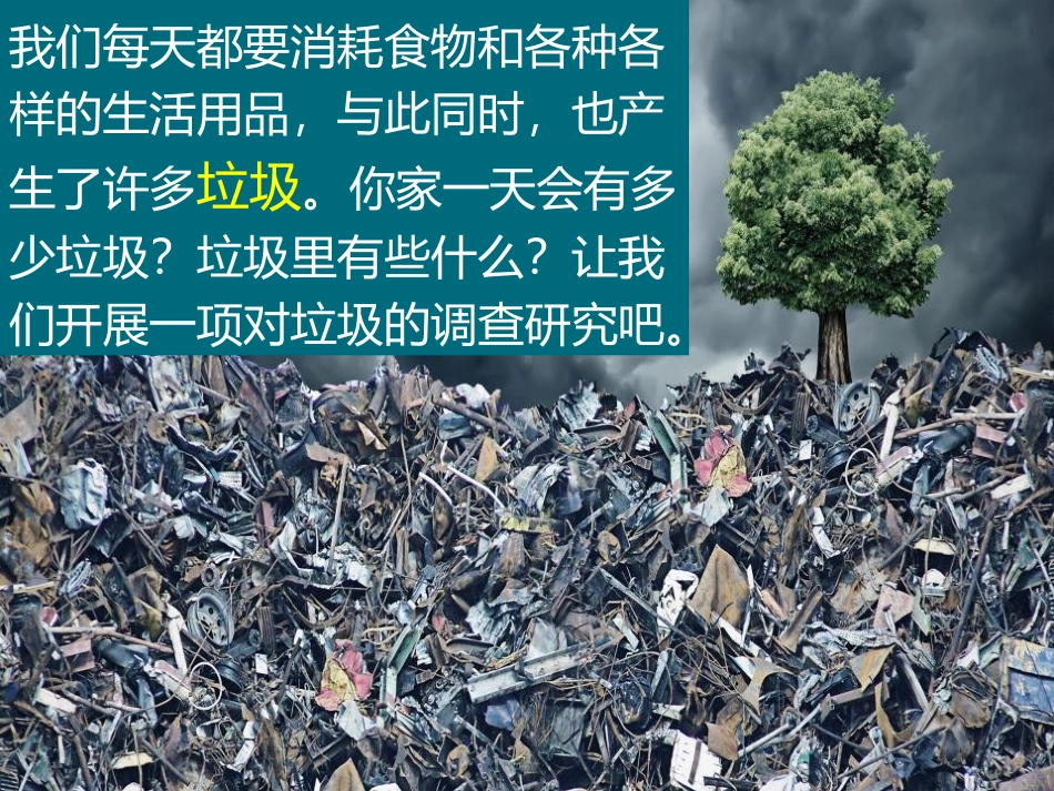 《一天的垃圾》环境和我们PPT教学课件[教科版六年级科学]_第2页