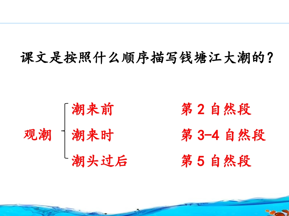 《观潮》第二课时PPT课件[部编版四年级语文上册]_第2页