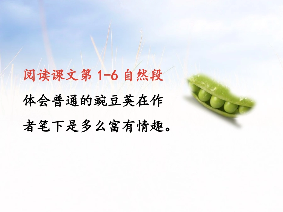 《一个豆荚里的五粒豆》PPT课件[部编版四年级语文上册]_第3页
