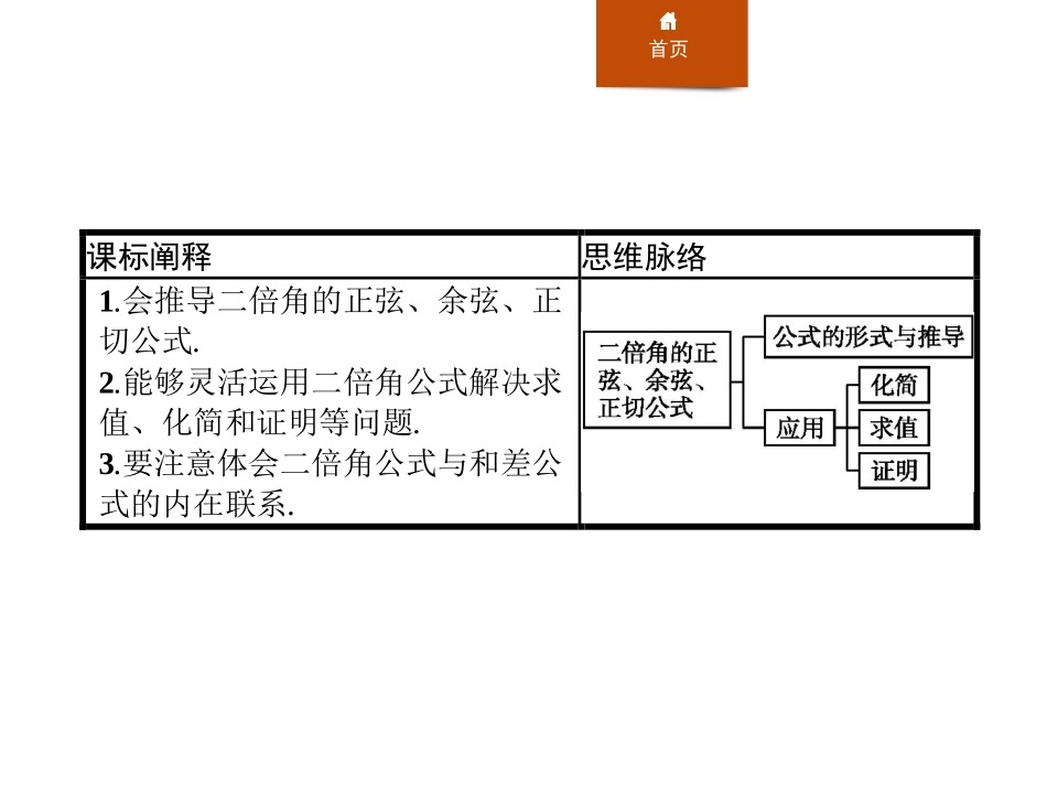 《二倍角的正弦、余弦、正切公式》三角函数PPT课件_第2页