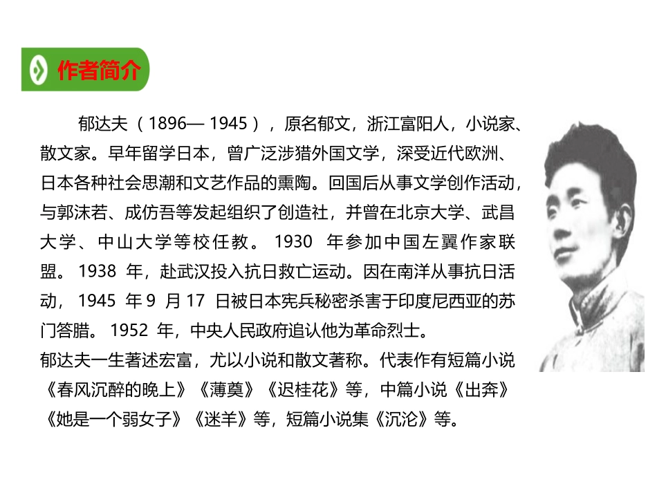 《故都的秋》PPT课件[统编版高中语文必修一]_第3页