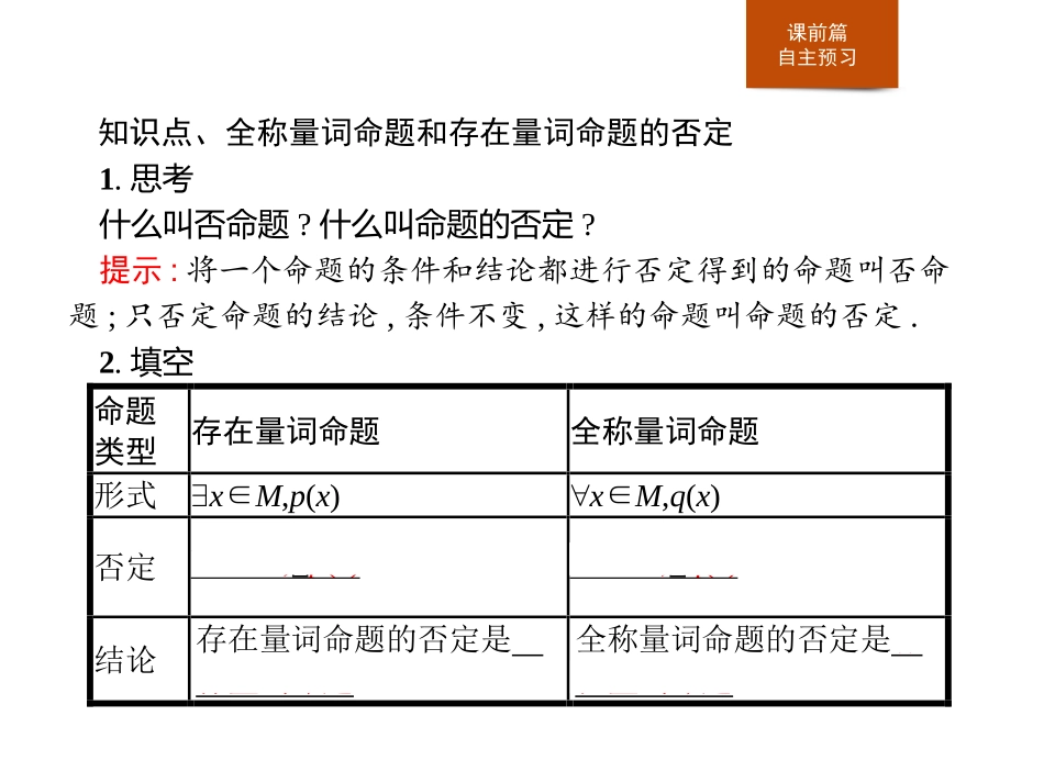《全称量词命题与存在量词命题的否定》集合与常用逻辑用语PPT课件_第3页