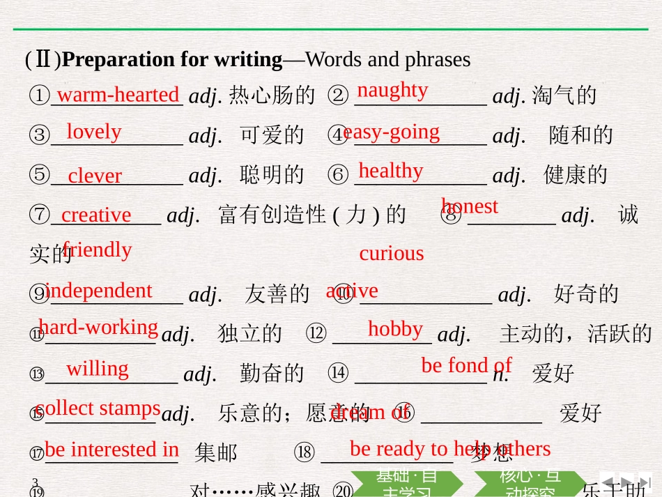 《Welcome Unit》Reading for Writing PPT课件_第3页