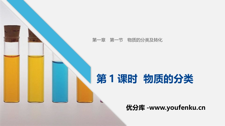 《物质的分类》物质的分类及转化PPT课件[人教版高中化学必修一]_第1页