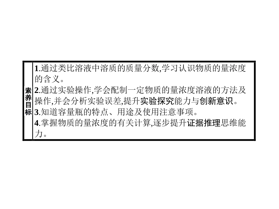 《物质的量浓度》物质的量PPT课件[人教版高中化学必修一]_第2页