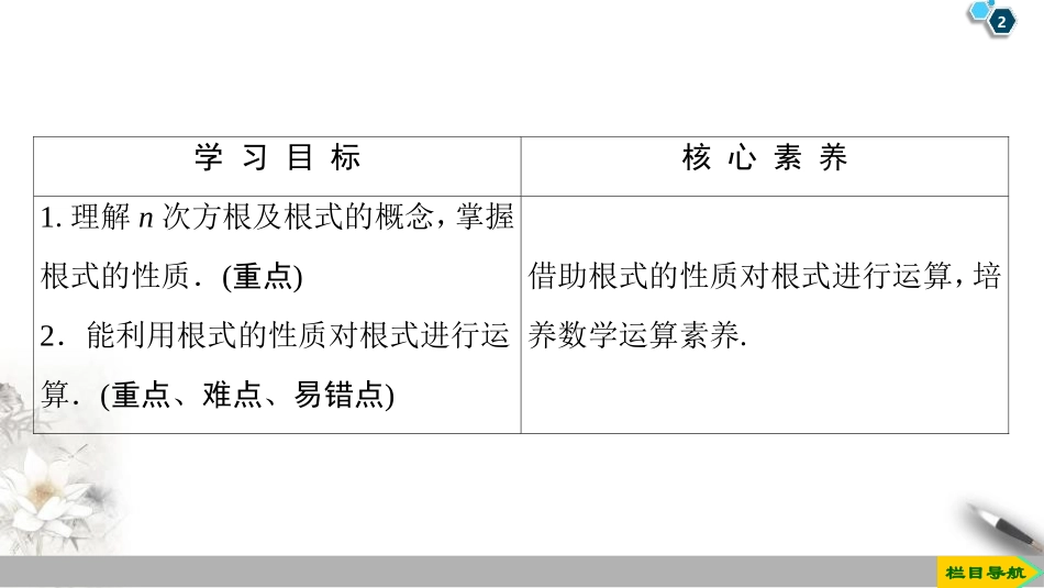 《指数》指数函数与对数函数PPT(第一课时根式)PPT课件_第2页