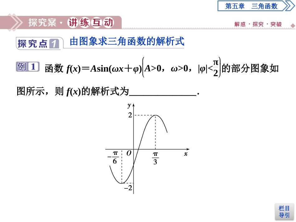《函数y＝Asin》三角函数PPT_第2页
