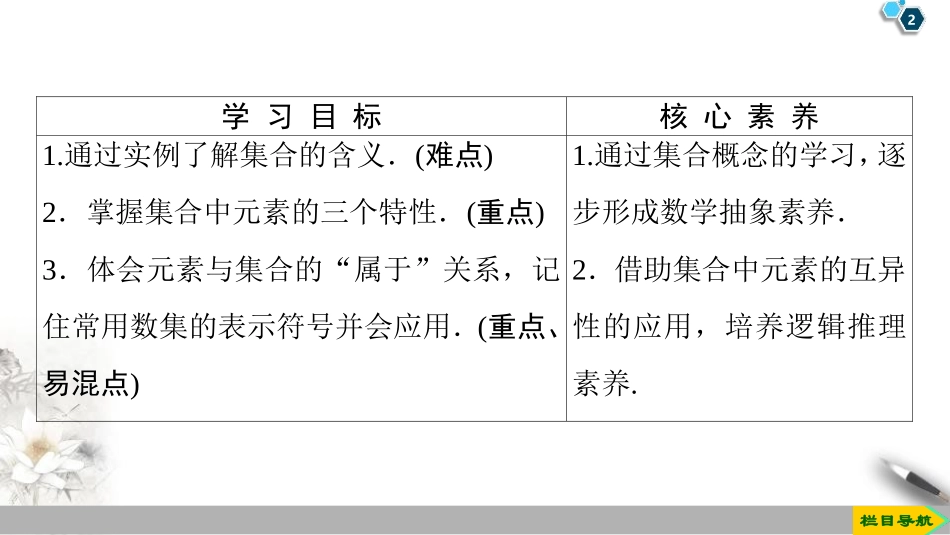 《集合及其表示方法》集合与常用逻辑用语PPT课件_第2页