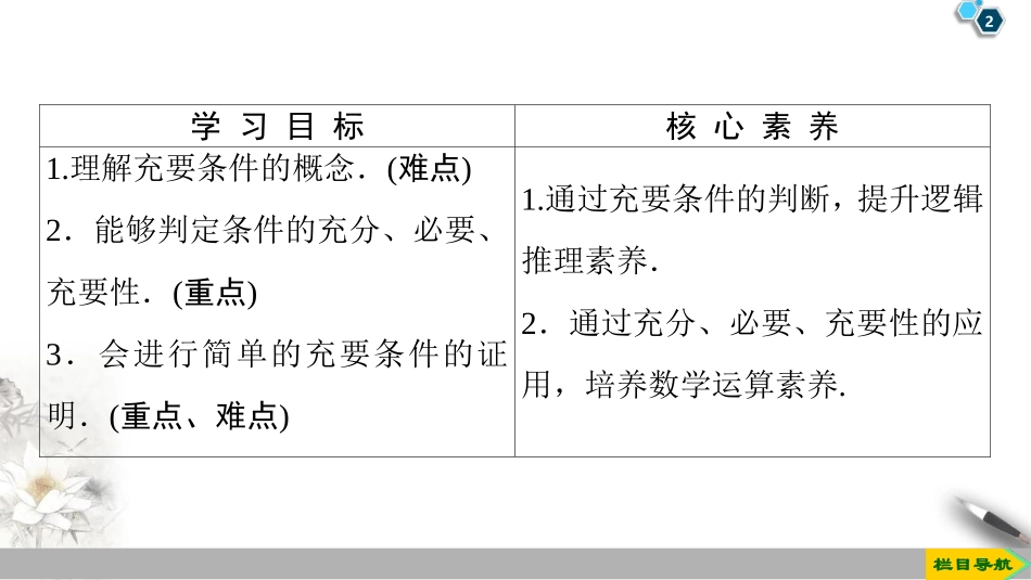《充分条件、必要条件》集合与常用逻辑用语PPT课件_第2页
