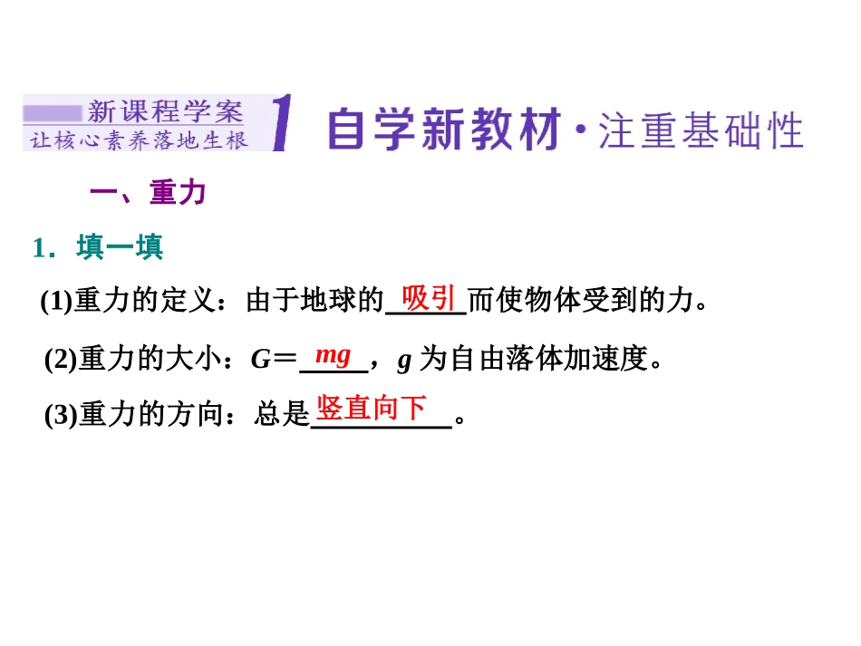 《重力与弹力》相互作用-力PPT课件[人教版高中物理必修一]_第3页
