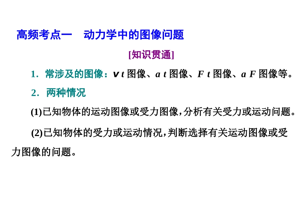 《动力学中的四类常见题型》运动和力的关系PPT课件_第2页