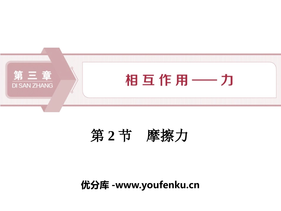 《摩擦力》相互作用-力PPT课件[人教版高中物理必修一]_第1页