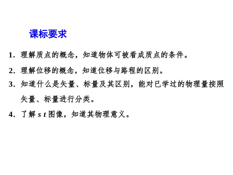 《质点和位移》运动的描述PPT课件[鲁科版高中物理必修一]_第2页