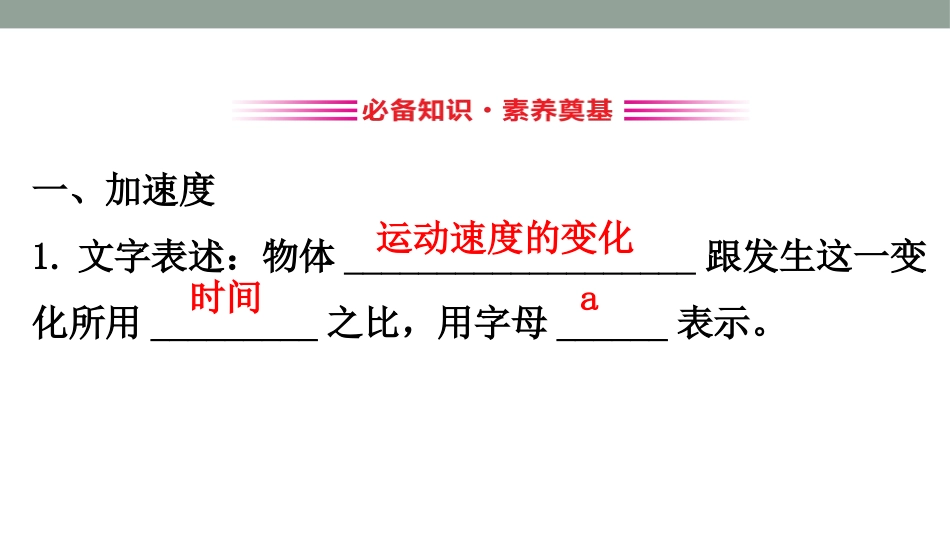 《加速度》运动的描述PPT课件[鲁科版高中物理必修一]_第3页