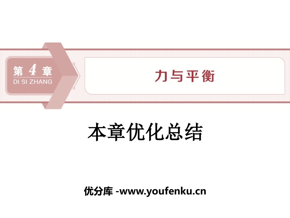 《本章优化总结》力与平衡PPT课件[鲁科版高中物理必修一]_第1页