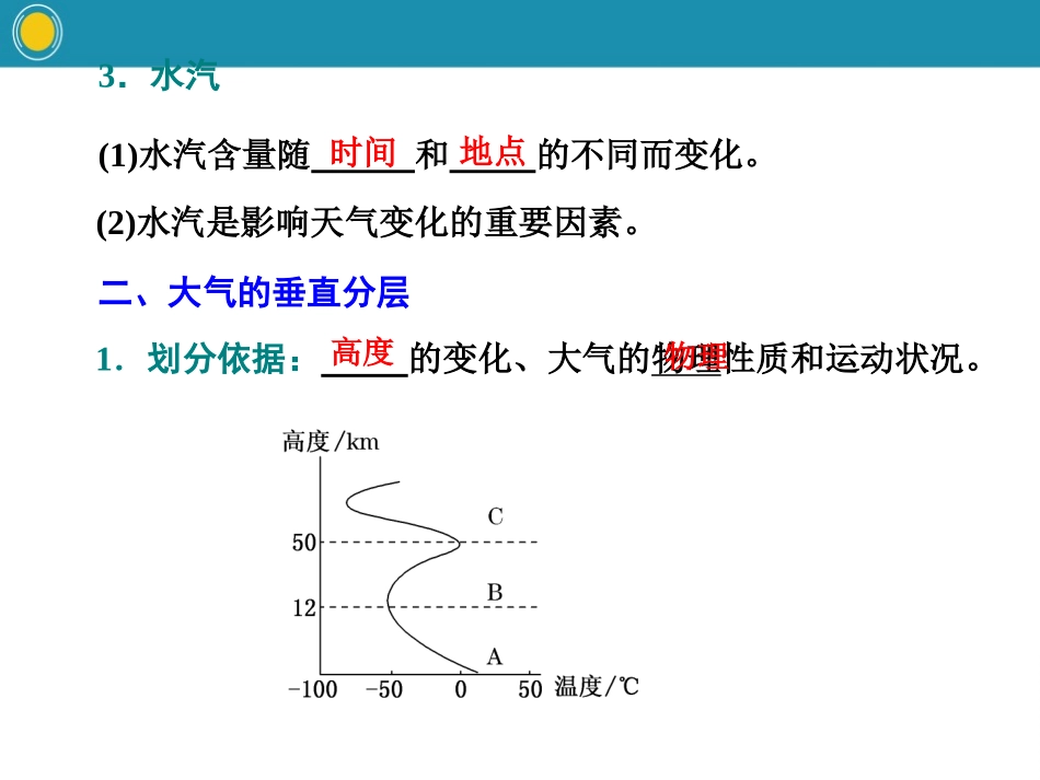 《大气的组成与垂直分层》自然地理要素及现象PPT课件_第3页