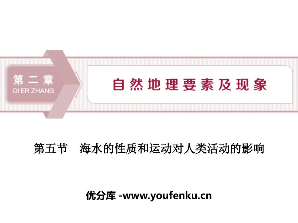 《海水的性质和运动对人类活动的影响》自然地理要素及现象PPT课件_第1页