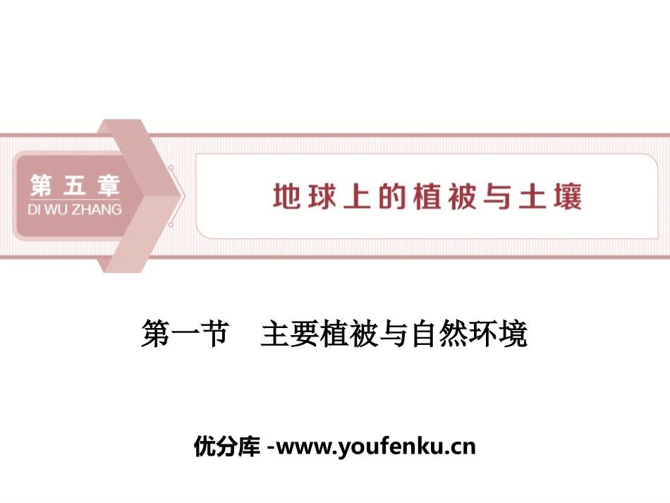 《主要植被与自然环境》地球上的植被与土壤PPT教学课件_第1页