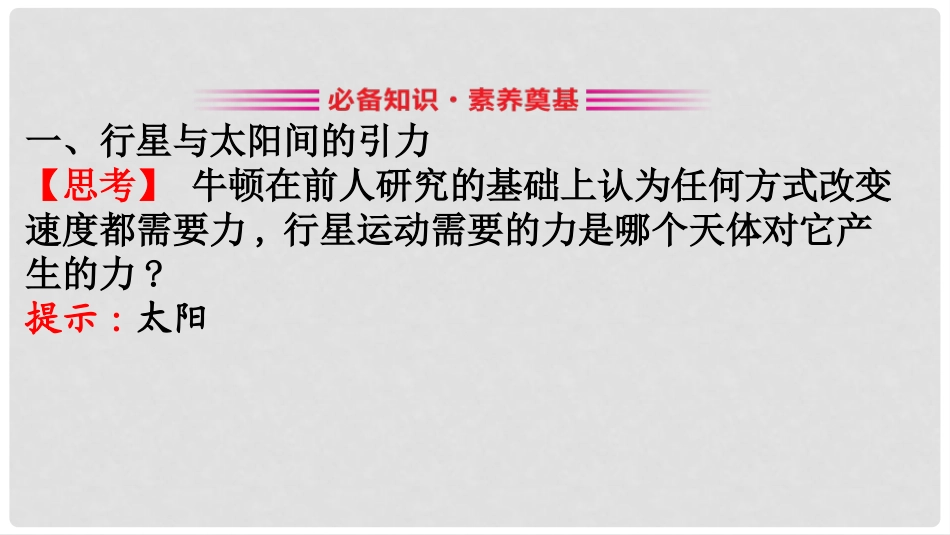 《万有引力定律》万有引力与宇宙航行PPT课件[人教版高中物理必修二]_第3页
