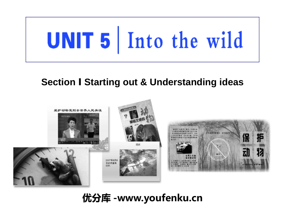 《Into the wild》Section ⅠPPT课件_第1页