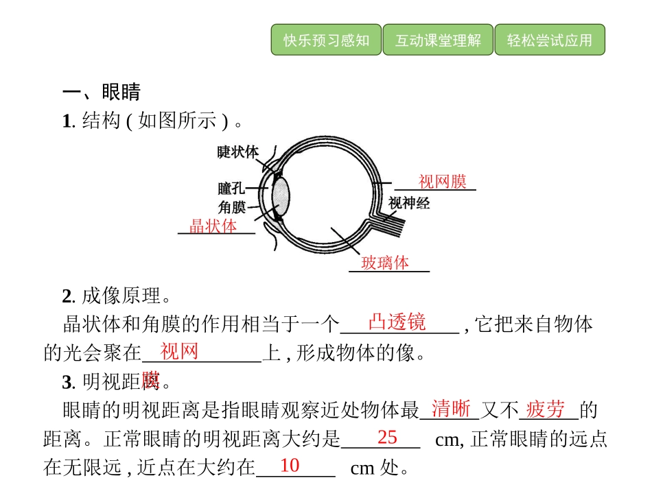《眼睛和眼镜》透镜及其应用PPT课件[人教版八年级物理上册]_第2页