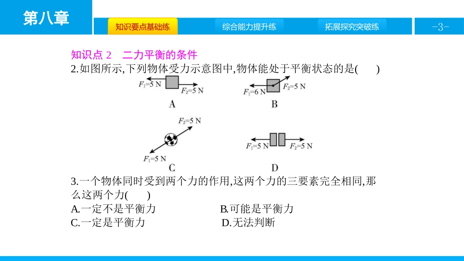 《二力平衡》运动和力PPT课件[人教版八年级物理下册]_第3页