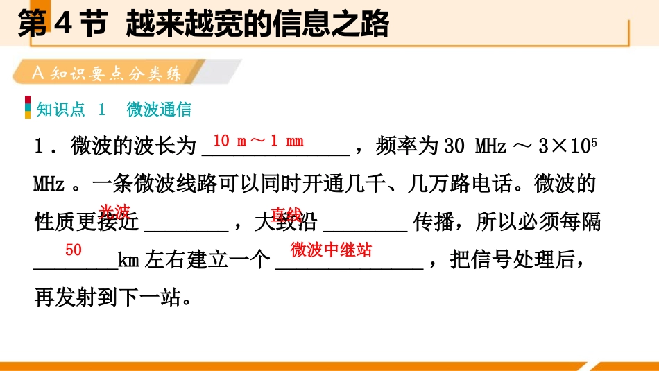 《越来越宽的信息之路》信息的传递PPT课件[人教版九年级物理]_第2页