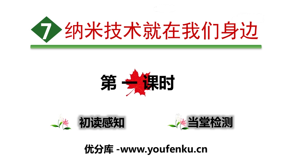 《纳米技术就在我们身边》PPT(第一课时)PPT课件_第1页