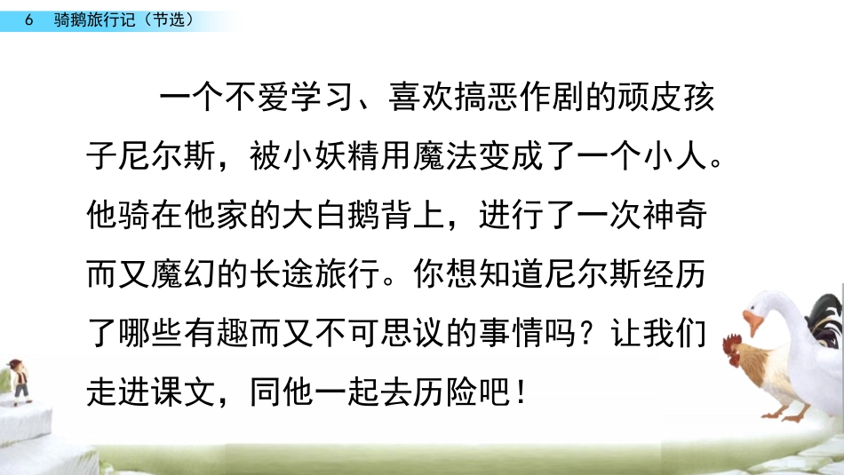 《骑鹅旅行记》PPT课件[部编版六年级语文下册]_第3页