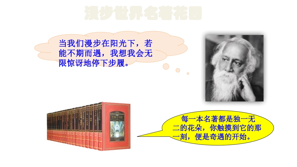 《漫步世界名著花园》PPT课件[部编版六年级语文下册]_第2页