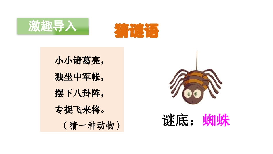 《蜘蛛开店》PPT(第一课时)PPT课件[部编版二年级语文]_第2页