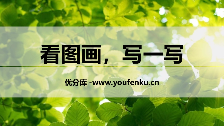 《看图画,写作文》PPT课件[部编版三年级语文下册]_第1页