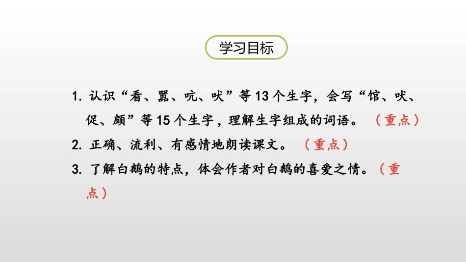 《白鹅》PPT(第1课时)PPT课件[部编版四年级语文下册]_第2页