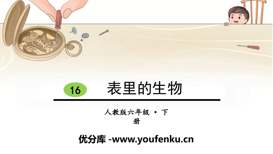 《表里的生物》PPT教学课件[部编版六年级语文下册]_第1页