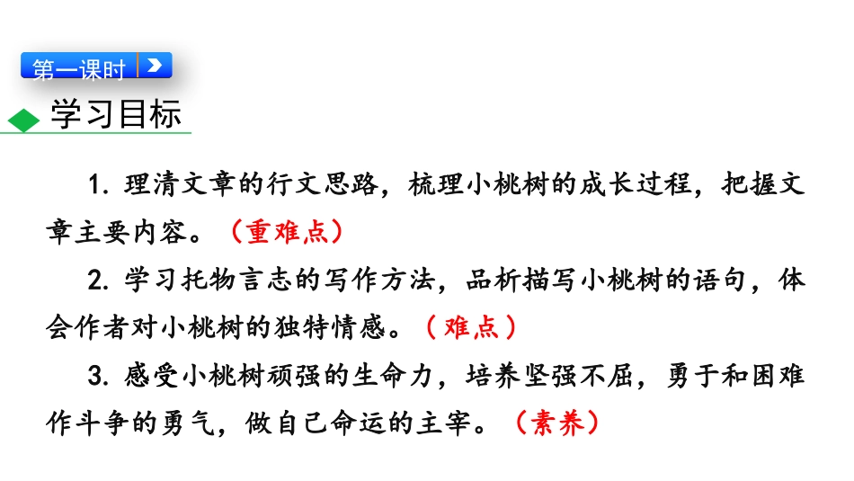 《一棵小桃树》PPT教学课件[部编版七年级语文下册]_第3页