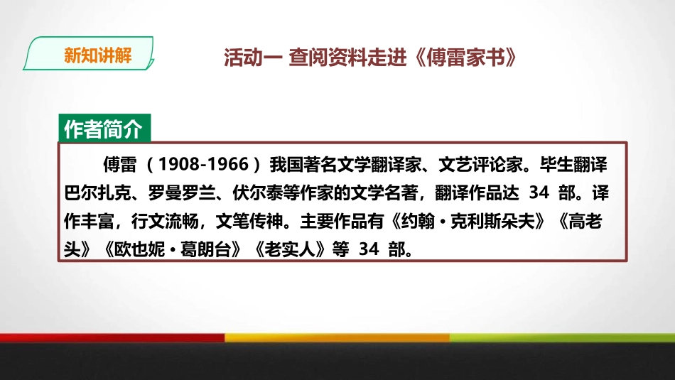 《傅雷家书》选择性阅读PPT课件[部编版八年级语文下册]_第3页