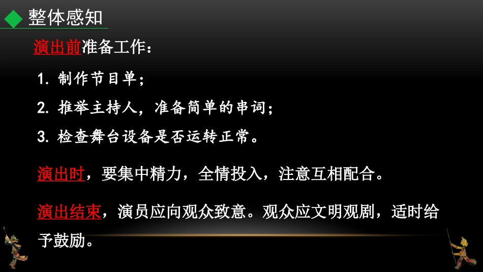 《演出与评议》PPT课件[部编版九年级语文下册]_第3页