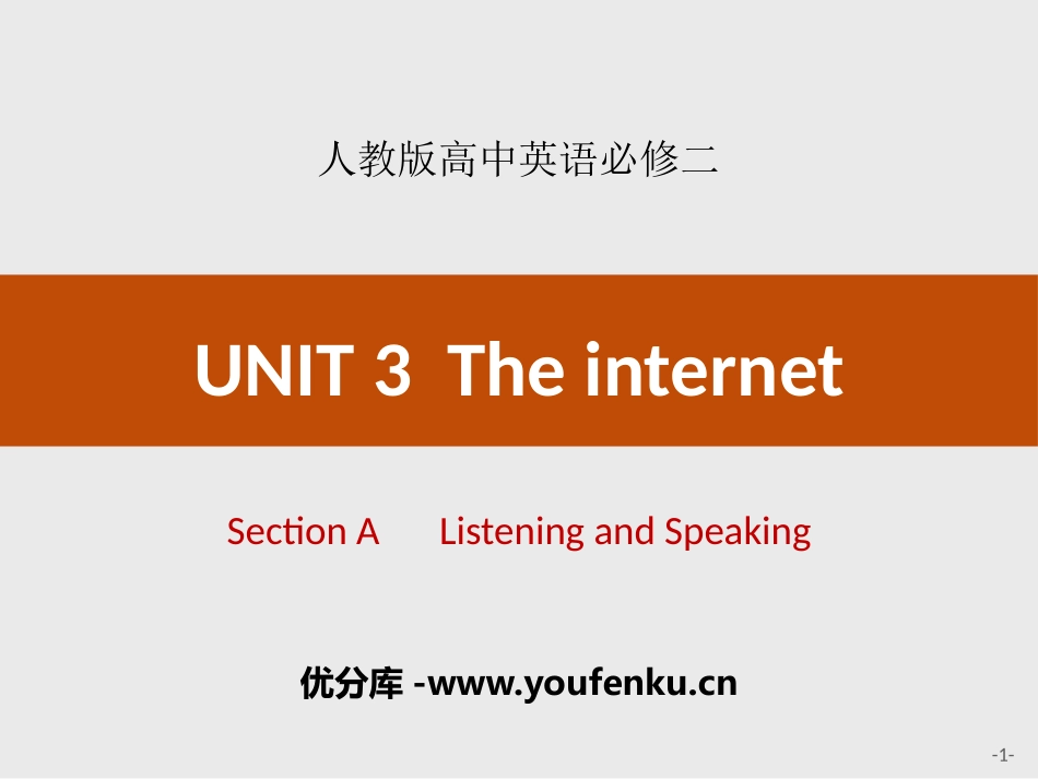《The internet》Section A PPT课件_第1页