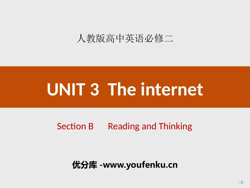 《The internet》Section B PPT课件_第1页