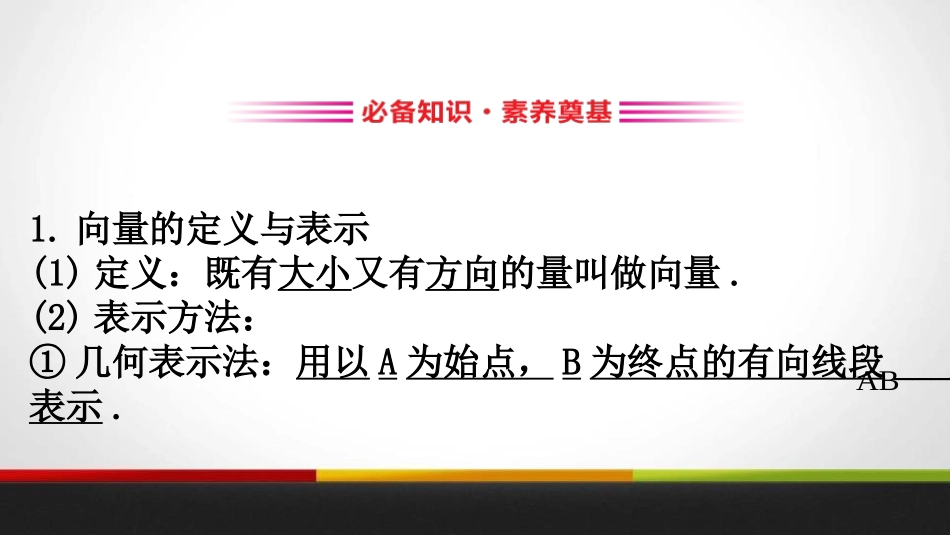 《平面向量的概念》平面向量及其应用PPT课件[人教高中数学A版必修二]_第2页