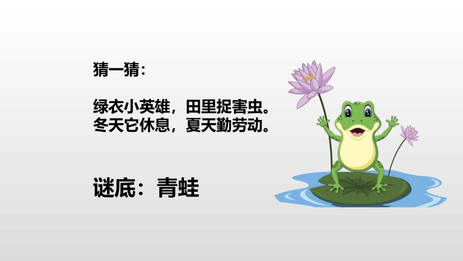 识字《小青蛙》PPT课件(第1课时)[部编版一年级语文下册]_第3页