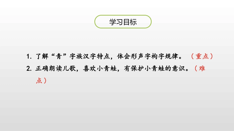 识字《小青蛙》PPT课件(第2课时)[部编版一年级语文下册]_第2页