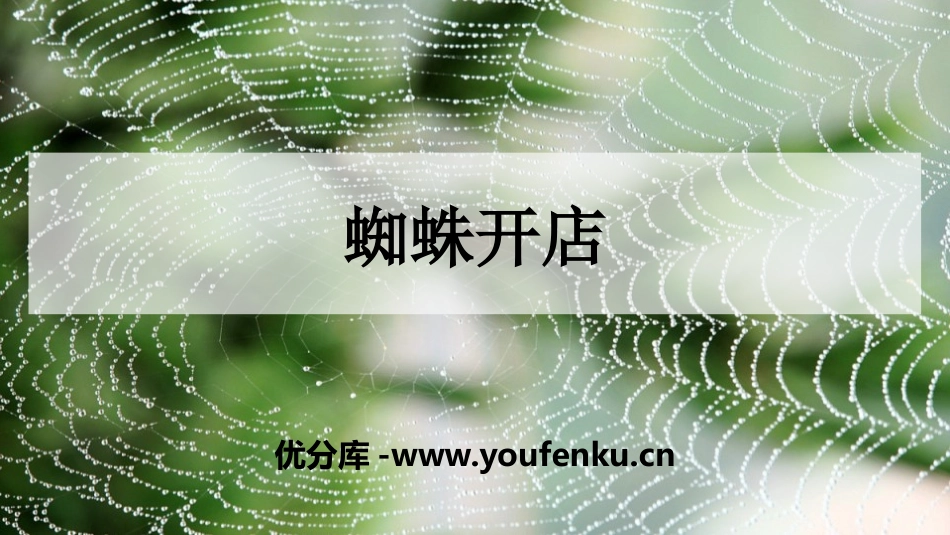 《蜘蛛开店》PPT免费课件[部编版二年级语文下册]_第1页