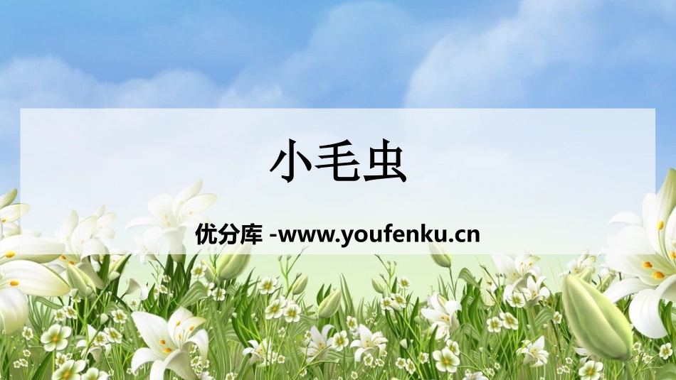 《小毛虫》PPT教学课件[部编版二年级语文下册]_第1页