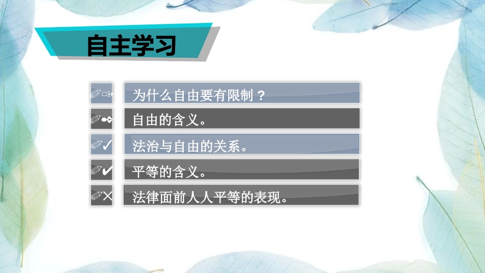 《自由平等的真谛》PPT优质课件[八年级道德与法治下册]_第2页
