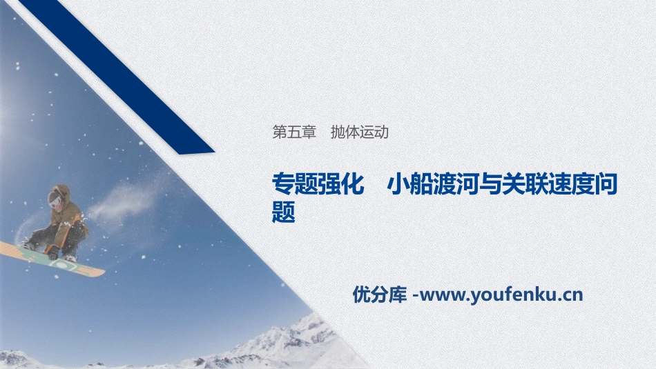 《专题强化 小船渡河与关联速度问题》抛体运动PPT优秀课件_第1页