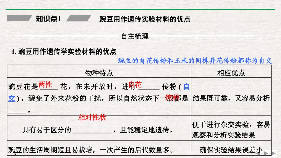 《孟德尔的豌豆杂交实验》遗传因子的发现PPT课件_第3页