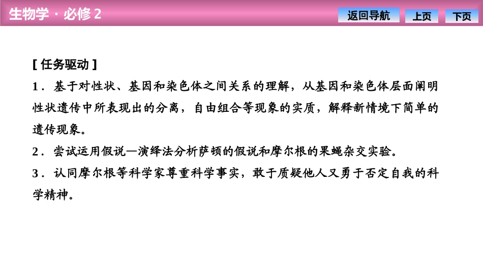 《基因在染色体上》基因和染色体的关系PPT课件[人教版高中生物必修二]_第2页