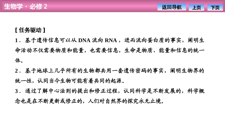 《基因指导蛋白质的合成》基因的表达PPT课件[人教版高中生物必修二]_第2页